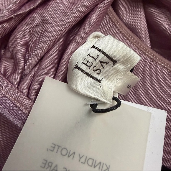 HELSA Josephine Dress Truffle tan ruched slinky maxi jersey gown Revolve S - Picture 8 of 9